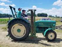 =MAN rollt zu seinem Standplatz beim Oldtimertreffen in Wisselsrod, 06-2022