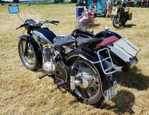 =DKW-Gespann, ausgestellt beim Oldtimertreffen in Wisselsrod, 06-2022