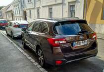 Rückansicht: Mk5 Subaru Outback in Brilliant Brown. Foto: August 2021.