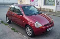 Mk1 Ford Ka in Pepper Red (Pepper Rot)n. Foto: August 2021.