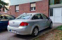 Rückansicht: Fiat Linea. Foto: 08.2021.