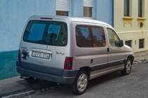 Rückansicht: Citroen Berlingo Mk1. Foto: 08.2021.