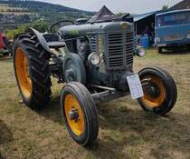 =Landini L35/40, Bj. 1954, 7200ccm, gesehen bei der Oldtimerausstellung in Uttrichshausen, 07-2022