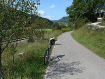 der Donauradweg zwischen Mühlheim und Fridingen, Aug.2007