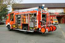 Feuerwehr Griesheim MAN TGM HLF20/16 (Florian Griesheim 1/46/1) am 18.02.23 bei einen Fototermin