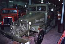 Tankl�schfahrzeug auf IFA G5 als Gr�ner Kamerad im Feuerwehrmuseum Eisenh�ttenstadt.