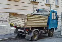 Rückansicht: Multicar M26 L10. Foto: 09.2021.