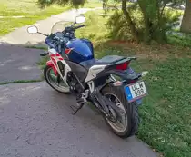 Diesen Honda CBR 250 (Rückansicht) habe ich in September, 2021 fotografiert.