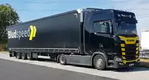 =Scania S 450 der Spedition BLUDSPEED, 07-2022