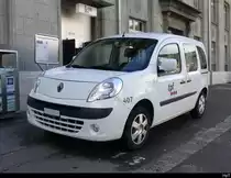 tpf - Dienstwagen Renault Kangoo  Nr.407 vor dem Bhf. Biel am 12.03.2023
