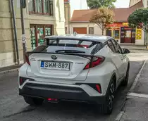 Rückansicht: Toyota C-HR, gesehen in September, 2021.