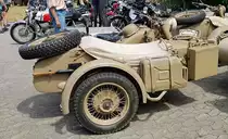 =BMW R 75-Wehrmachtsgespann, Bj. 1943, gesehen bei der Oldtimerausstellung in Uttrichshausen, 07-2022