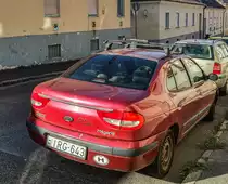 Rückansicht: Renault Megane Mk1 Sedan. Foto: September, 2021