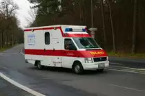 DLRG VW RTW am 12.03.23 bei einer Evakuierung in Hanau