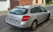 Rückansicht: Renault Laguna Mk3 Estate. Foto: September, 2021.