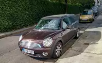 Diesen AMini Clubman in der Farbe Hot Chocolate habe ich in 09.2021 fotografiert.