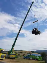 =MB Trac in luftiger Höhe bei der Oldtimerausstellung in Uttrichshausen, 07-2022