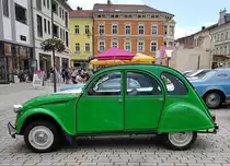 =Citroen 2 CV 6 Club, ausgestellt bei den Meiningen Classic 2022 im Juli
