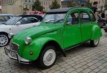 =Citroen 2 CV 6 Club, ausgestellt bei den Meiningen Classic 2022 im Juli