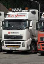 Portraitaufnahme vom VOLVO FH12 500PS von K.P. GENUIT. (31.05.2009)
