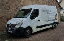 =Renault Master von Turmuhren & Glocken-WILLING steht zur Glockenprüfung im Petersberg-Marbach, 09-2022