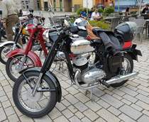 =Jawa, ausgestellt bei den Meiningen Classic 2022 im Juli