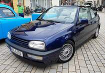 =VW Golf III Cabrio, ausgestellt bei den Meiningen Classic 2022 im Juli