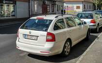 Rückansicht: Skoda Octavia Mk2 Tour. Die Aufnahme stammt vom 09.2021.