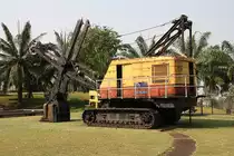 P&H Seilschaufelbagger Type 955A am 24.März 2023 im Freigelände des Mae Moh Mine Museum. Der Bagger war mit der EGAT-Nummer 34-0005 von 1963 - 1986 im Braunkohletagebau Mae Moh im Einsatz.