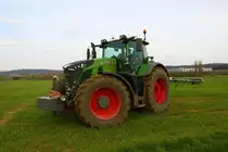 LU Norbert Mäser Fendt Vario 933 mit Kumm Güllefass am 06.04.23 beim Gärreste Fahren in der Wetterau