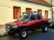 1997-er Toyxota Hilux (Mk5) in Sunfire Red. Foto: 09.2021