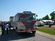 Ikarus 630 der Hallenser Staenbahnfreunde beim Oldtimertreffen in Werdau
