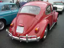 Heckansicht eines VW Typ 1  Käfer  in Exportausführung aus dem Jahr 1965. Techno Classica Essen am 13.04.2023.