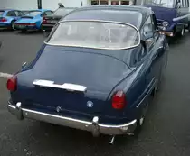 Heckansicht eines Saab 96 aus dem Jahr 1963. Techno Classica Essen am 13.04.2023.