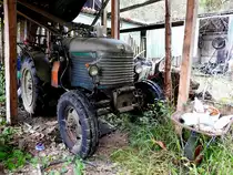 STEYR T180, bzw. Modellreihe-13; Hubraum:2660ccm; Produktionszeitraum 1947-1954, mit einer approx. Stückzahl von 25700; hat zwar einen Unterstand, würde sich wohl aber auf eine Restaurierung freuen; 221113