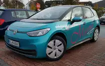 =VW ID.3 vom Pflegedienst MAGENDA steht im November 2022 in Fulda
