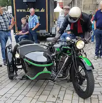 =D-Rad mit Seitenwagen, gesehen bei den Meiningen Classic 2022 im Juli
