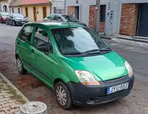 Diesen Chevrolet Spark in Apfelgrün (apple green) habe ich in Oktober, 2021 gesehen.