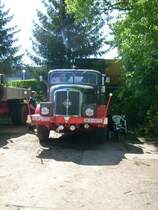 Dieser H6 Zmit 150PS Motor von den Rottelsdorfer Schlepperfeunden beim Oldtimertreffen in Werdau