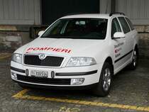 SKODA Einsatzwagen der SBB Feuerwehr von Bellinzona .. Foto vom 13.05.2009