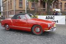 Karmann Ghia Cabrio 14 Bj. 1971, 50 PS startet bei der 3. ADAC-Oldtimersternfahrt zum Hessentag nach Langenselbold. Startort Hnfeld am 06.06.09