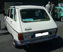 Heckansicht eines FASA-Renault R6TL aus dem Jahr 1979. French Car Devotion an Mo´s Bikertreff in Krefeld am 04.06.2023.