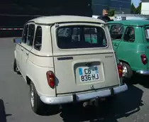 Heckansicht eines Renault R4TL Sondermodell  Savane  aus dem Jahr 1989. French Car Devotion an Mo´s Bikertreff in Krefeld am 04.06.2023.