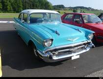 Chevrolet Bel Air an der Oldtimer Ausstellung im Flugplatz Areal in Bleienbach am 28.05.2023