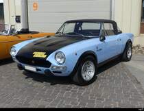 Fiat 124 Sport an der Oldtimer Ausstellung im Flugplatz Areal in Bleienbach am 28.05.2023