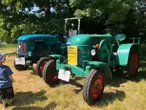 =Hanomag R 18 und Kramer stehen im Juni 2023 bei der Oldtimerausstellung in Angersbach