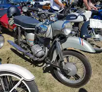=MZ, gesehen auf dem Ausstellungsgelände beim Oldtimertreffen in Ostheim, 07-2022