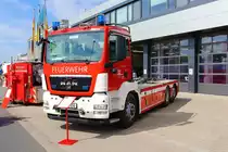 Feuerwehr Mannheim MAN TGS WLF am 13.05.23 beim Tag der offenen Tür der Wache Nord