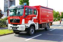 Feuerwehr Mannheim MAN TGM GW-L am 13.05.23 beim Tag der offenen Tür der Wache Nord