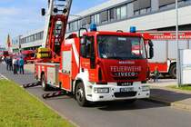 Feuerwehr Mannheim IVECO Magirus DLK23/12 am 13.05.23 beim Tag der offenen Tür der Wache Nord